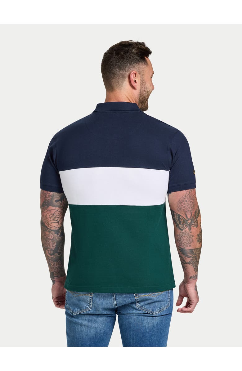 Raging Bull Short Sleeve Cut & Sew Panel Pique Polo, Alternate, color, Forest