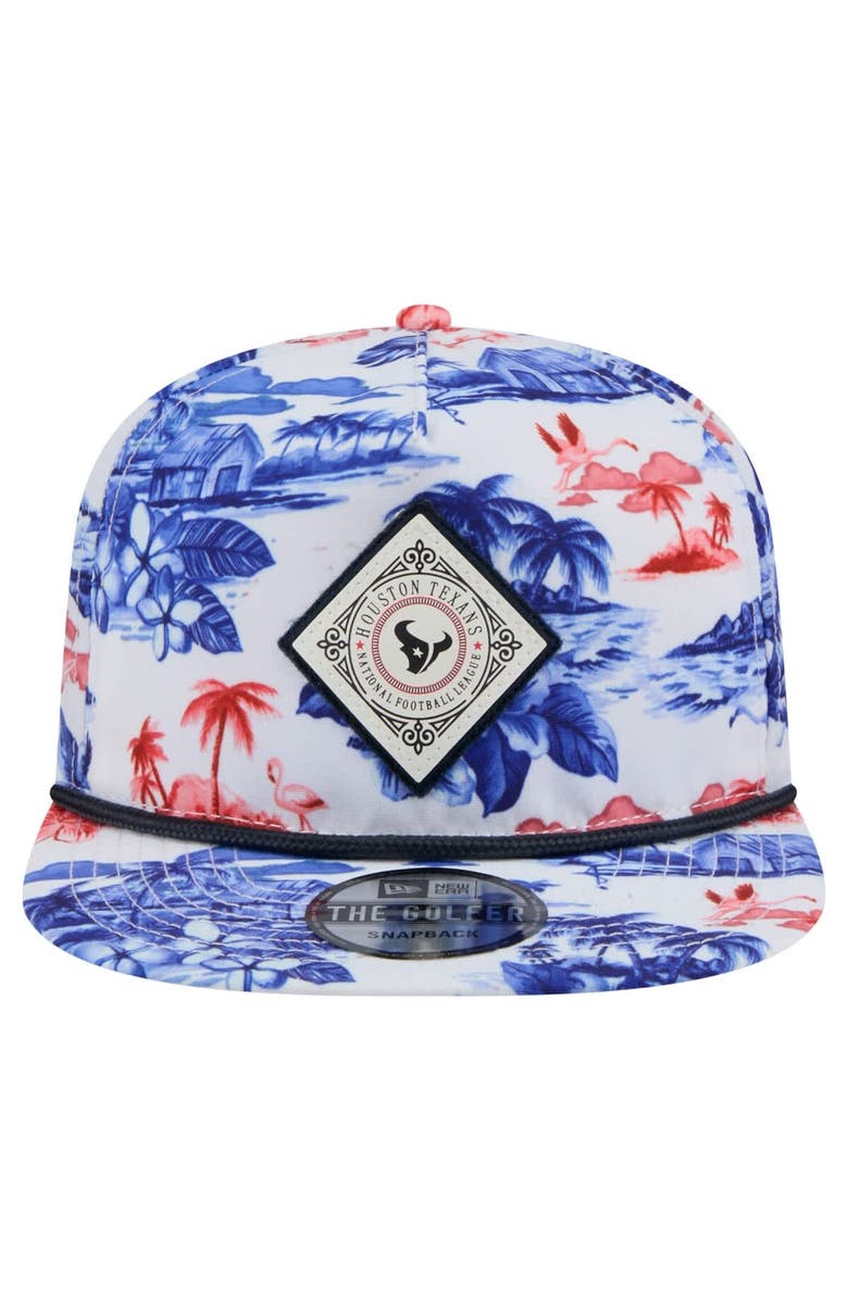 New Era Men's New Era  White Houston Texans Adventure Golfer Snapback Hat, Alternate, color, White