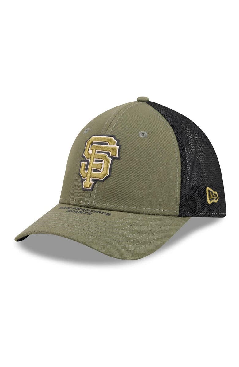 New Era Men's New Era  Olive San Francisco Giants 2026 Armed Forces Day 39THIRTY M-Crown Flex Hat, Alternate, color, Olive