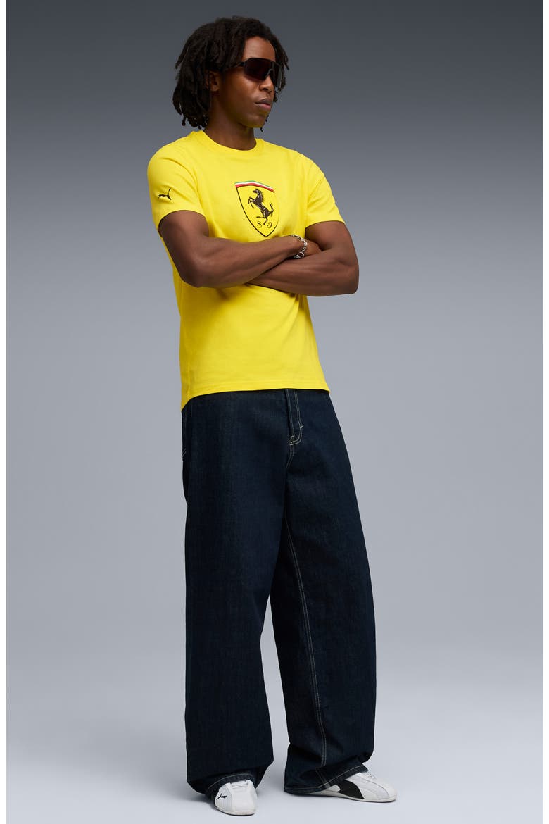 x Ferrari Sportswear Cotton Graphic T-Shirt, Alternate, color, SPEED YELLOW