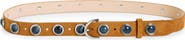 rag & bone Celia Studded Stone Leather Belt