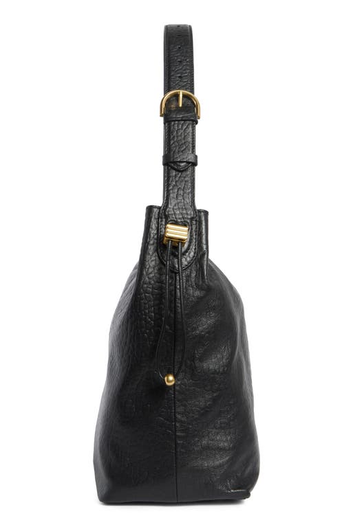 Vince Camuto Pippa Large Leather Bucket Bag In Black