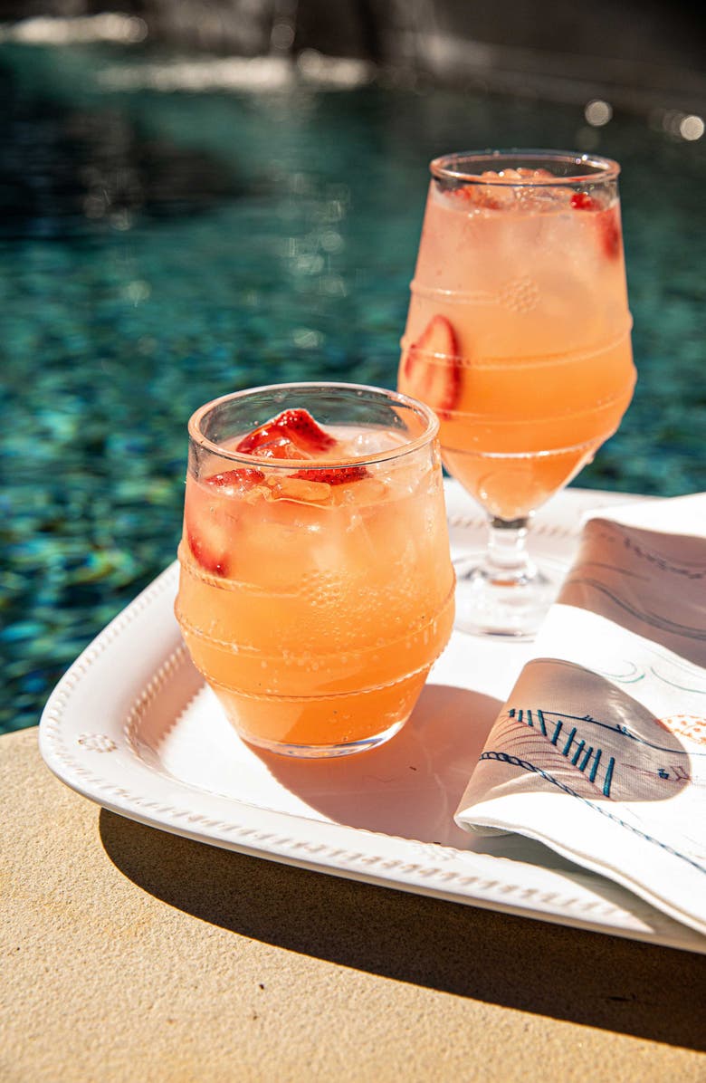 Juliska Amalia Acrylic Set of 4 Goblets, Alternate, color, Clear