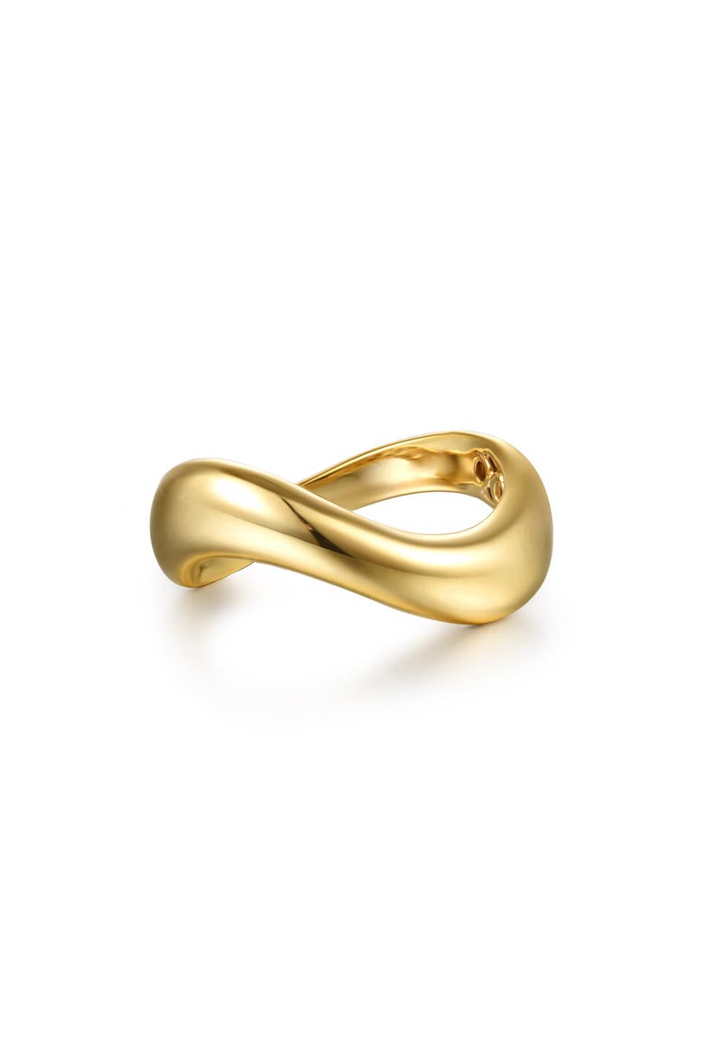 14k Gold Wave Stackable Ring, Main, color, 14K YELLOW GOLD