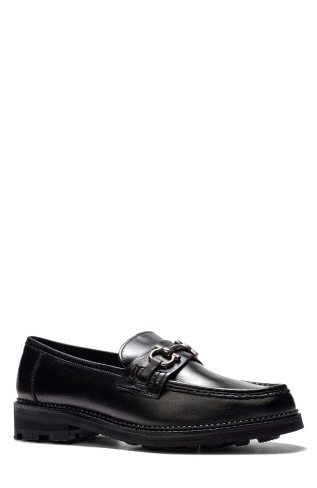 A. Veer Baron Bit Loafer, Alternate, color, Black Leather