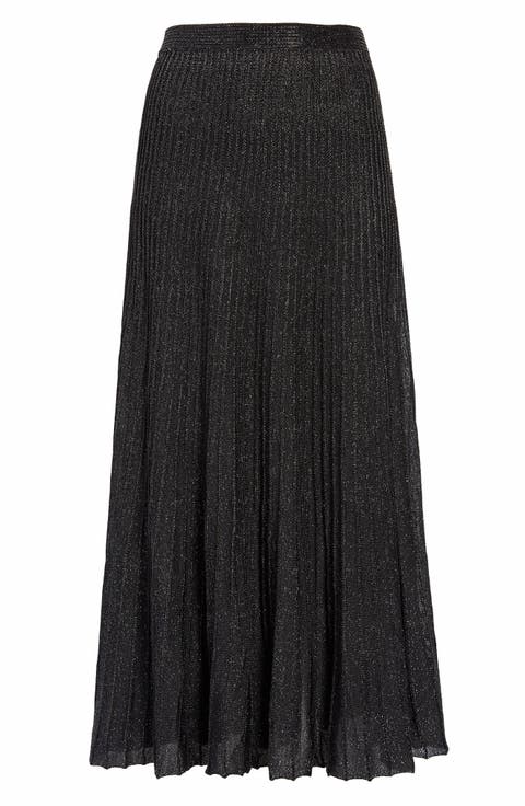 Sparkle Rib Midi Skirt