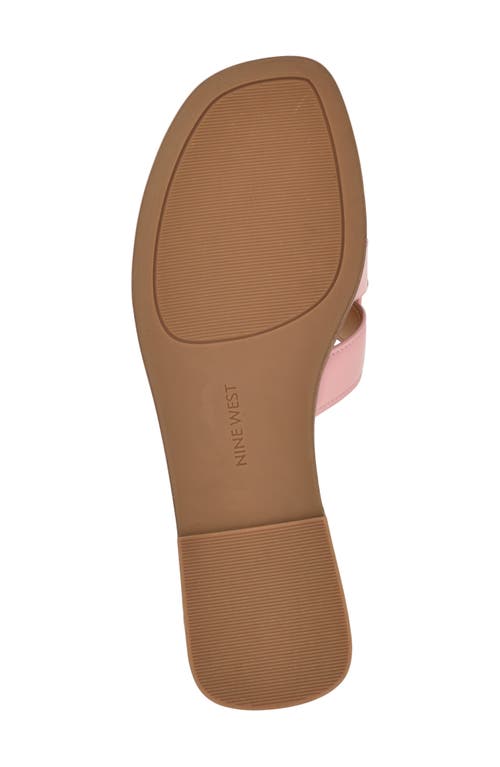 Nine West Glorie Slide Sandal In Light Pink
