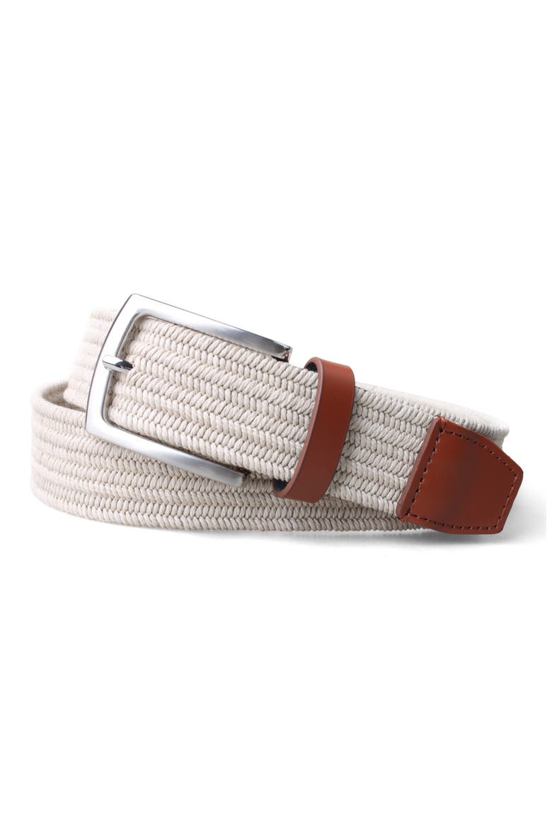 Stretch Braided Belt, Alternate, color, BEIGE