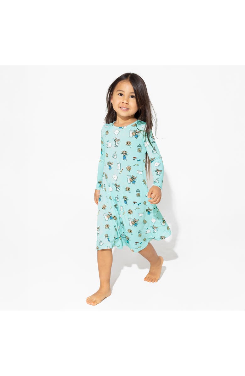 Bellabu Bear Kids' If You Give a Mouse a Cookie Long Sleeve Dress, Alternate, color, Mouse With Cookies