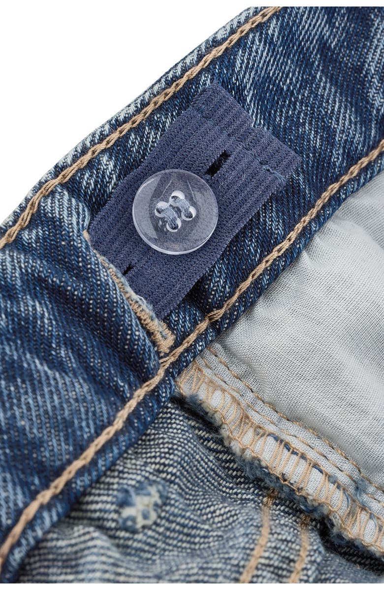 NEXT Kids' Floral Appliqué Jeans, Alternate, color, Blue