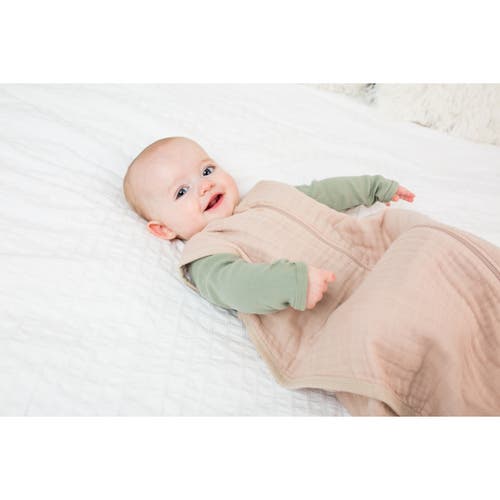 Lulujo Cotton Muslin Sleep Sack 1.0 Tog In Sand