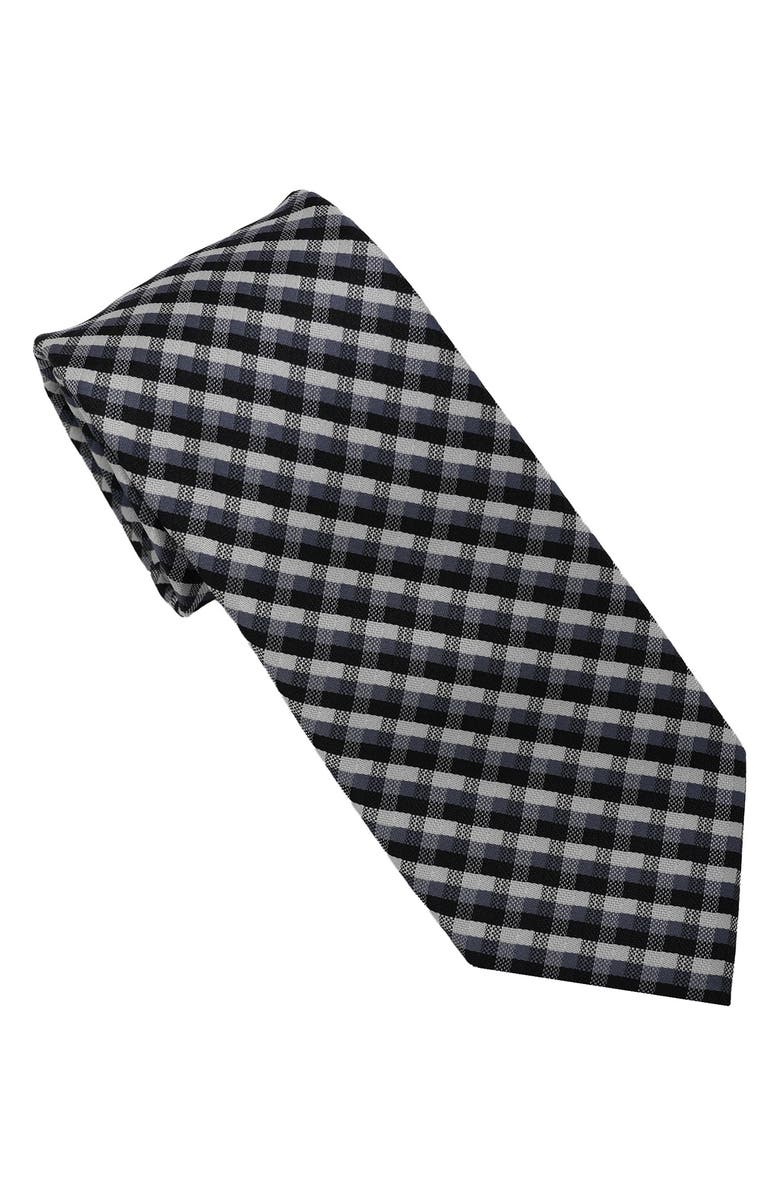 KARL LAGERFELD PARIS Gingham Print Tie, Main, color,