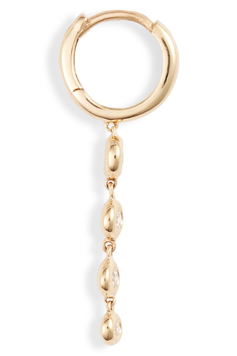 Monaco Bezel Diamond Drop Earrings (Nordstrom Exclusive), Alternate, color, YELLOW GOLD/ DIAMOND