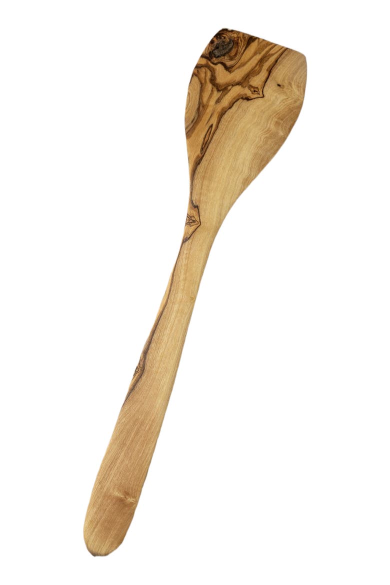 Olive Wood Large Spatula, Alternate, color, Natural