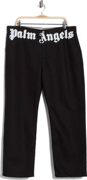 Palm Angels Logo Cotton Pants