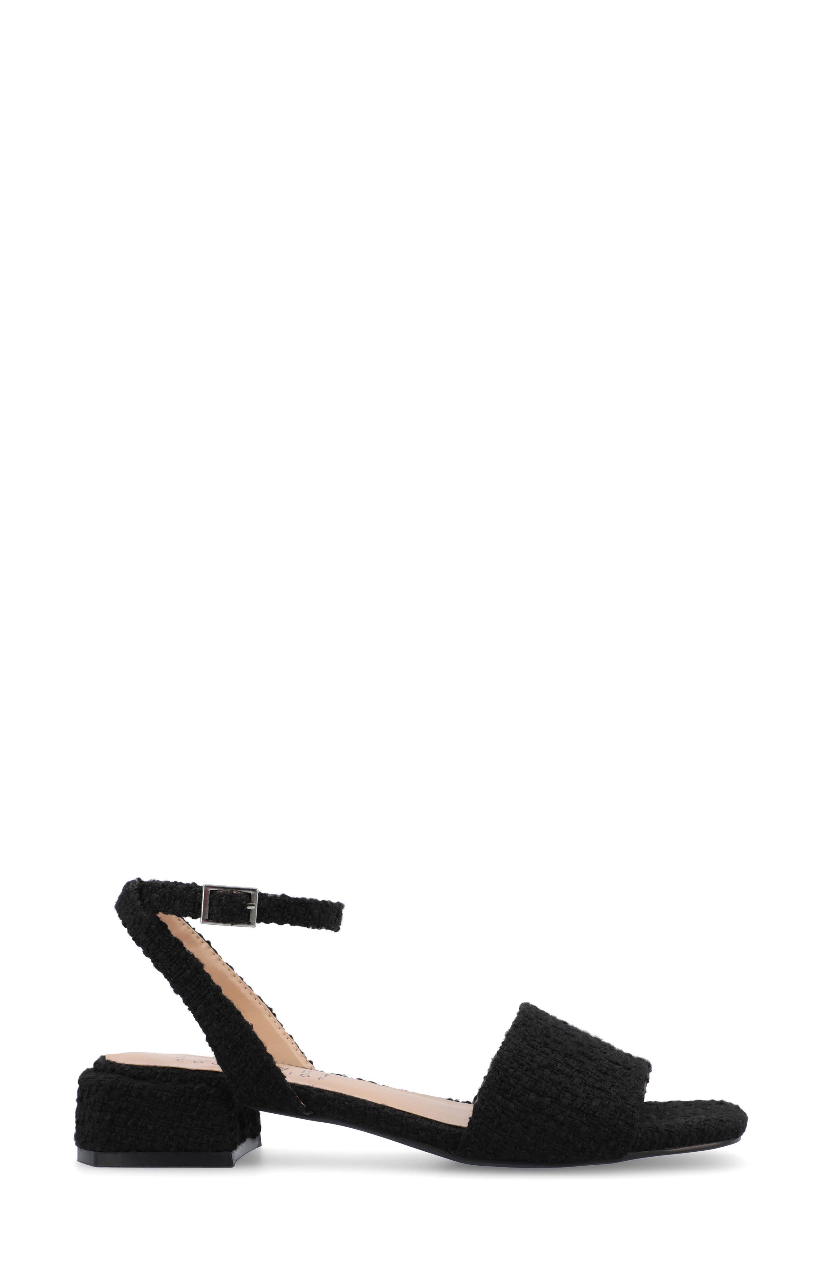 Journee Collection Adleey Block Heel Sandal, Alternate, color, Black