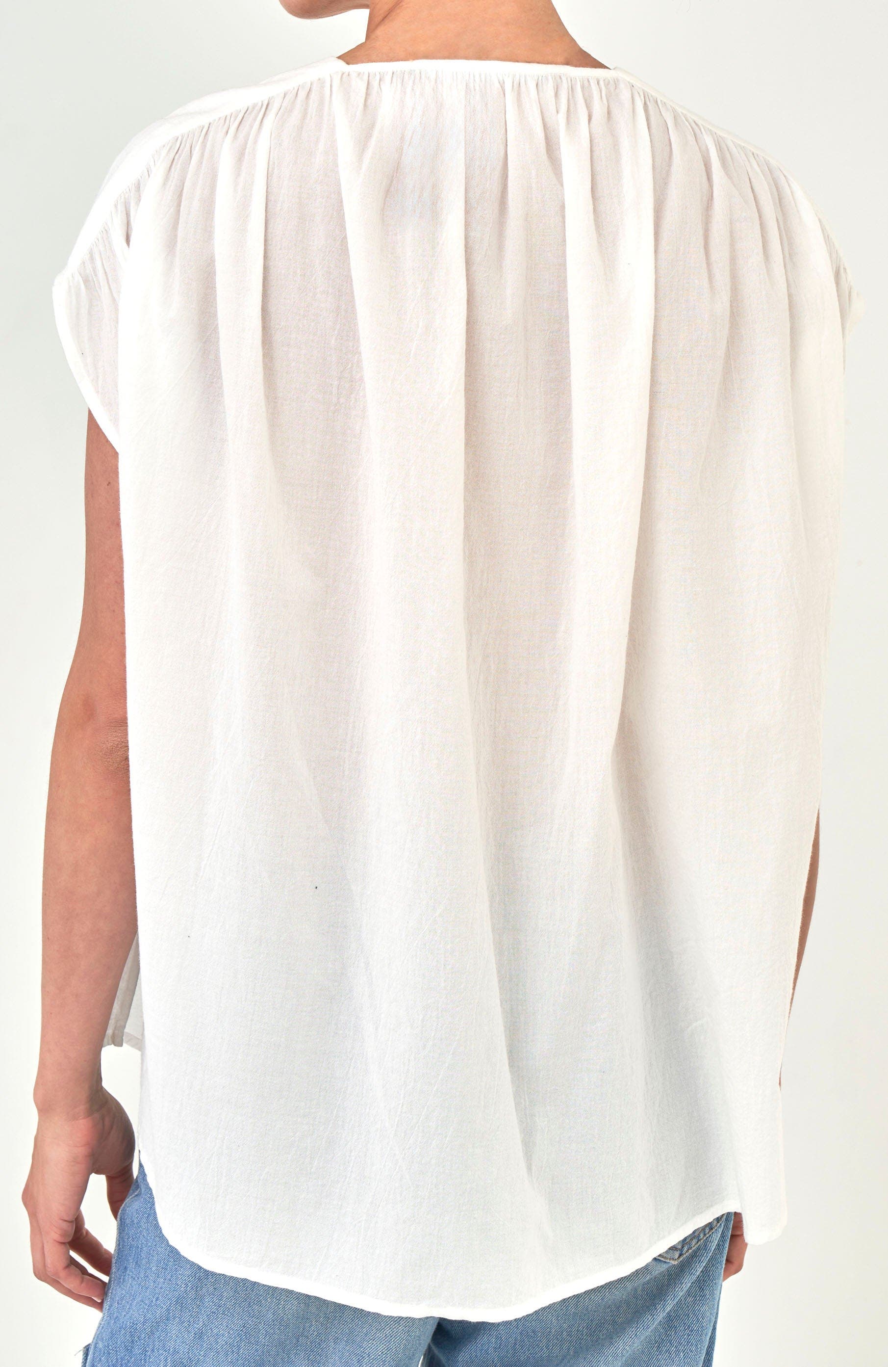 Sleeveless Rouched Top - image 2