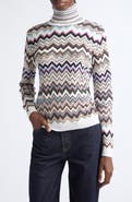 Missoni Zigzag Stripe Turtleneck Sweater