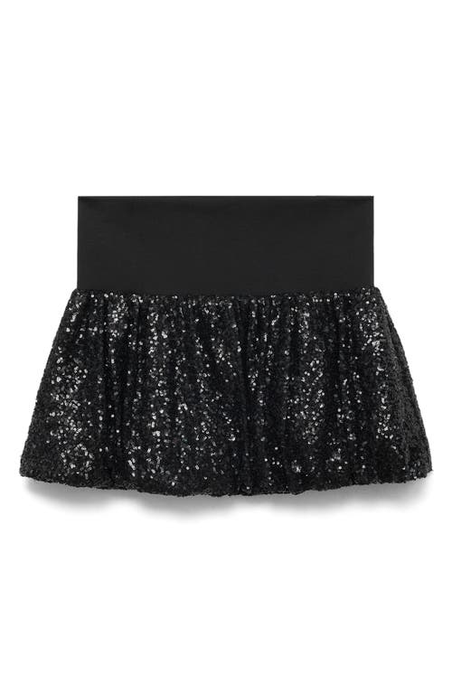 Shop Mango Xnuba Sequin Bubble Hem Miniskirt