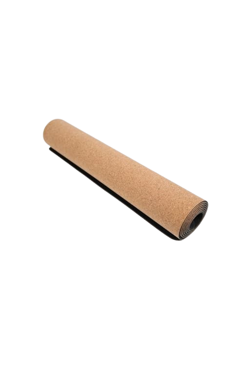 Bon Yoga Cork & Natural Rubber Yoga Mat by Bed of Nails, Alternate, color, Brown