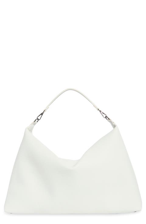 Faux Leather Hobo Bag