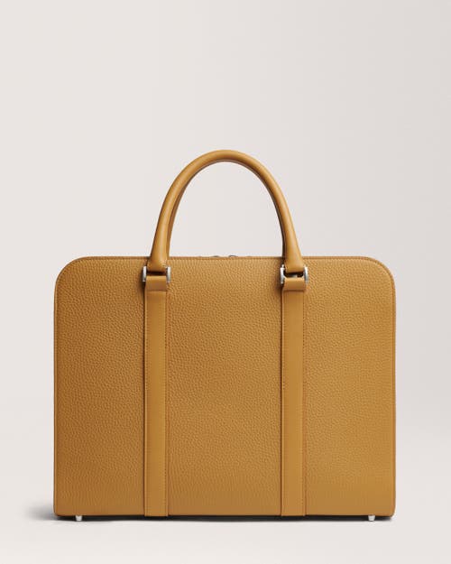 Carl Friedrik Palissy Briefcase In Mustard Yellow
