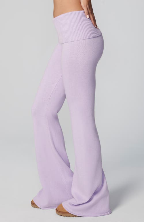 Florence By Mills Foldover Cotton Blend Pants In Purple