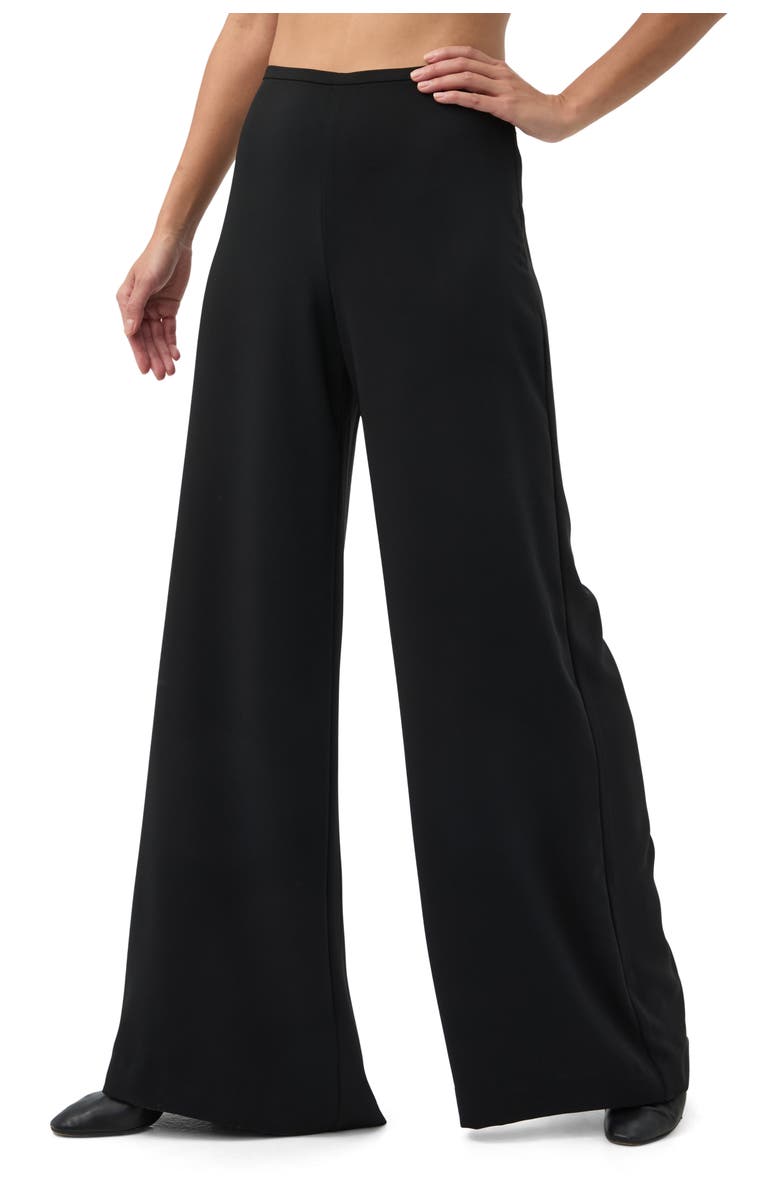 Trina Turk Long Weekend Wide Leg Pant, Alternate, color, Black