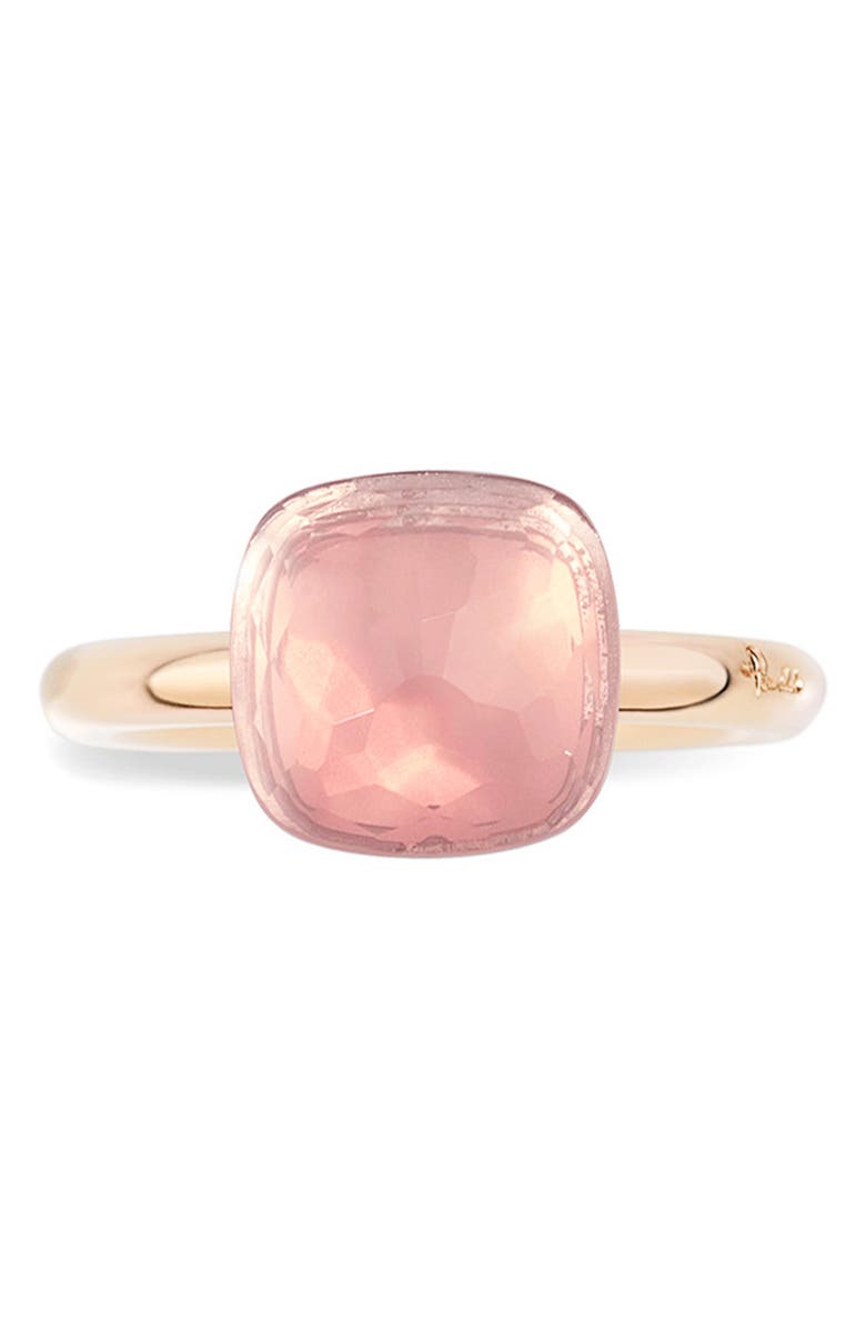 Pomellato Nudo Classic Ring, Alternate, color, White/ Rose Gold/ Rose Quartz