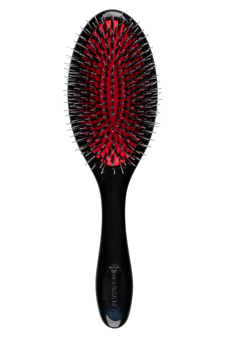 D81M Medium Style & Shine Nylon & Natural Boar Bristle Finishing Brush, Main, color, BOAR BRISTLES BLACK