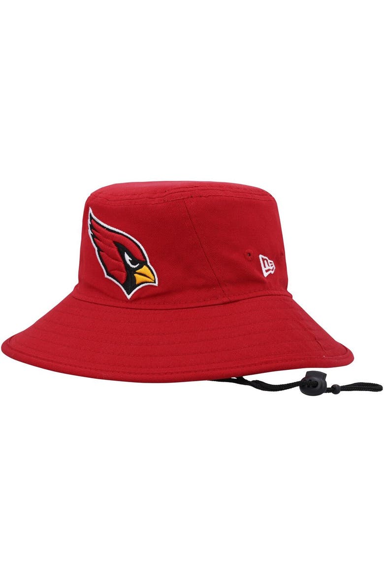 Men's New Era Cardinal Arizona Cardinals Main Bucket Hat, Main, color, Cardinal