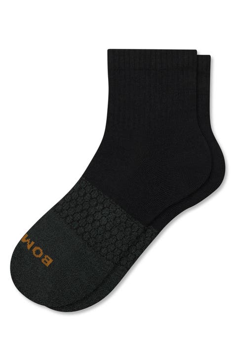 Marl Toe Block Quarter Crew Socks