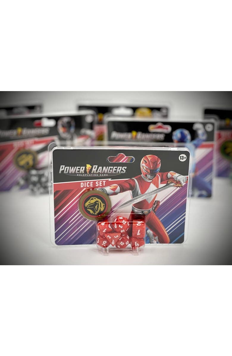 Renegade Game Studios Power Rangers Game Dice Set, Alternate, color, Red