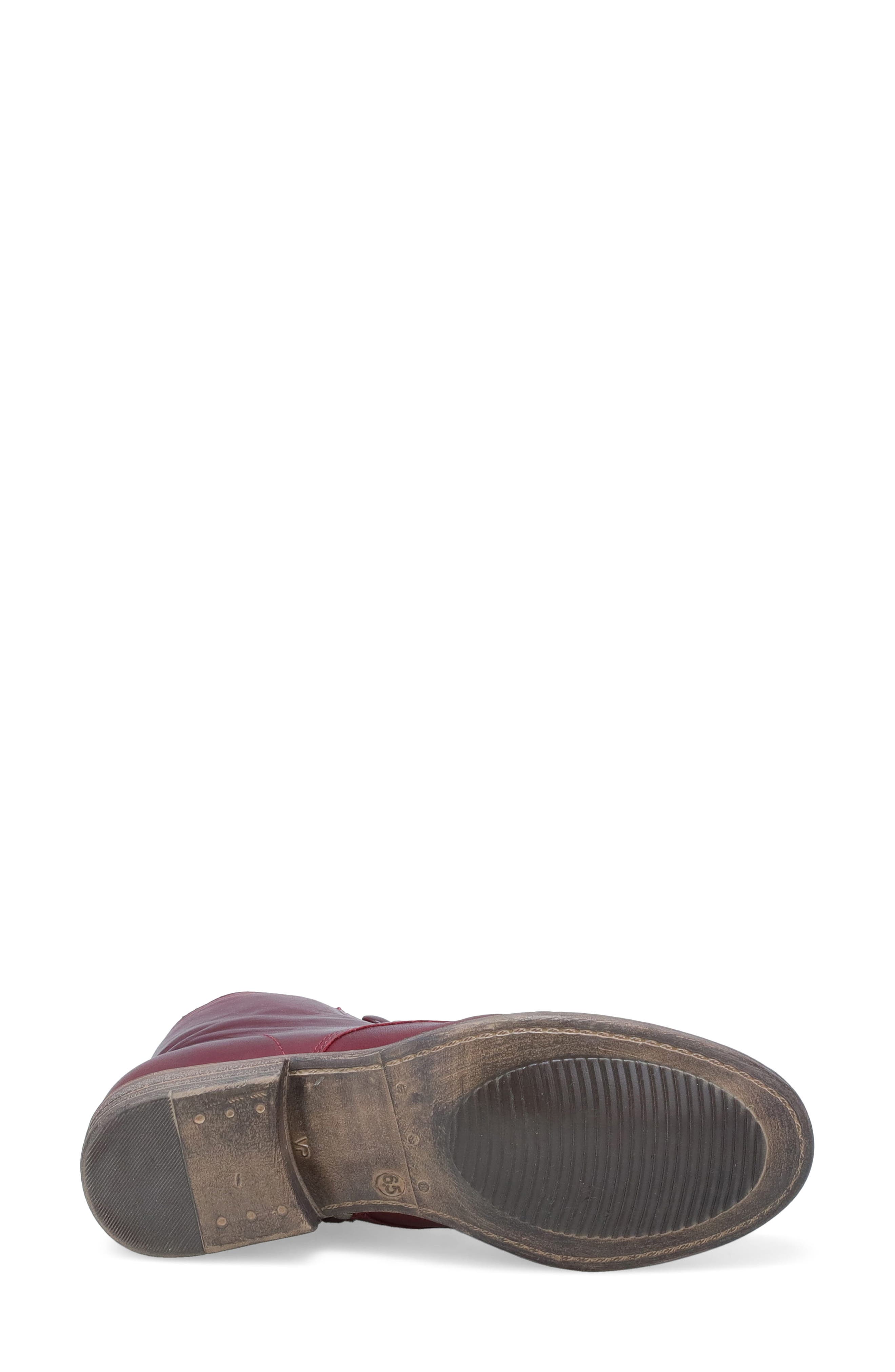 Louise Block Heel Bootie, Alternate, color, BORDEAUX
