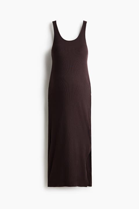 Mama Ribbed Jersey Dress
