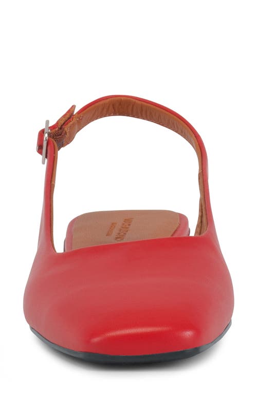 Shop Vagabond Shoemakers Delia Slingback Flat In Bright Red
