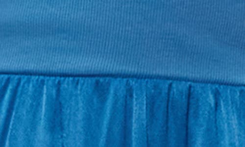 Shop Michael Stars Bridgette Mixed Media Tank Midi Dress In Ocean