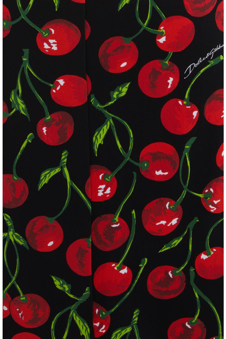 Cherry Print Dress, Alternate, color, BLACK PRINT