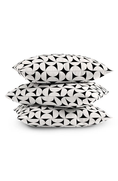 Deny Designs Geometric Square Throw Pillow In White