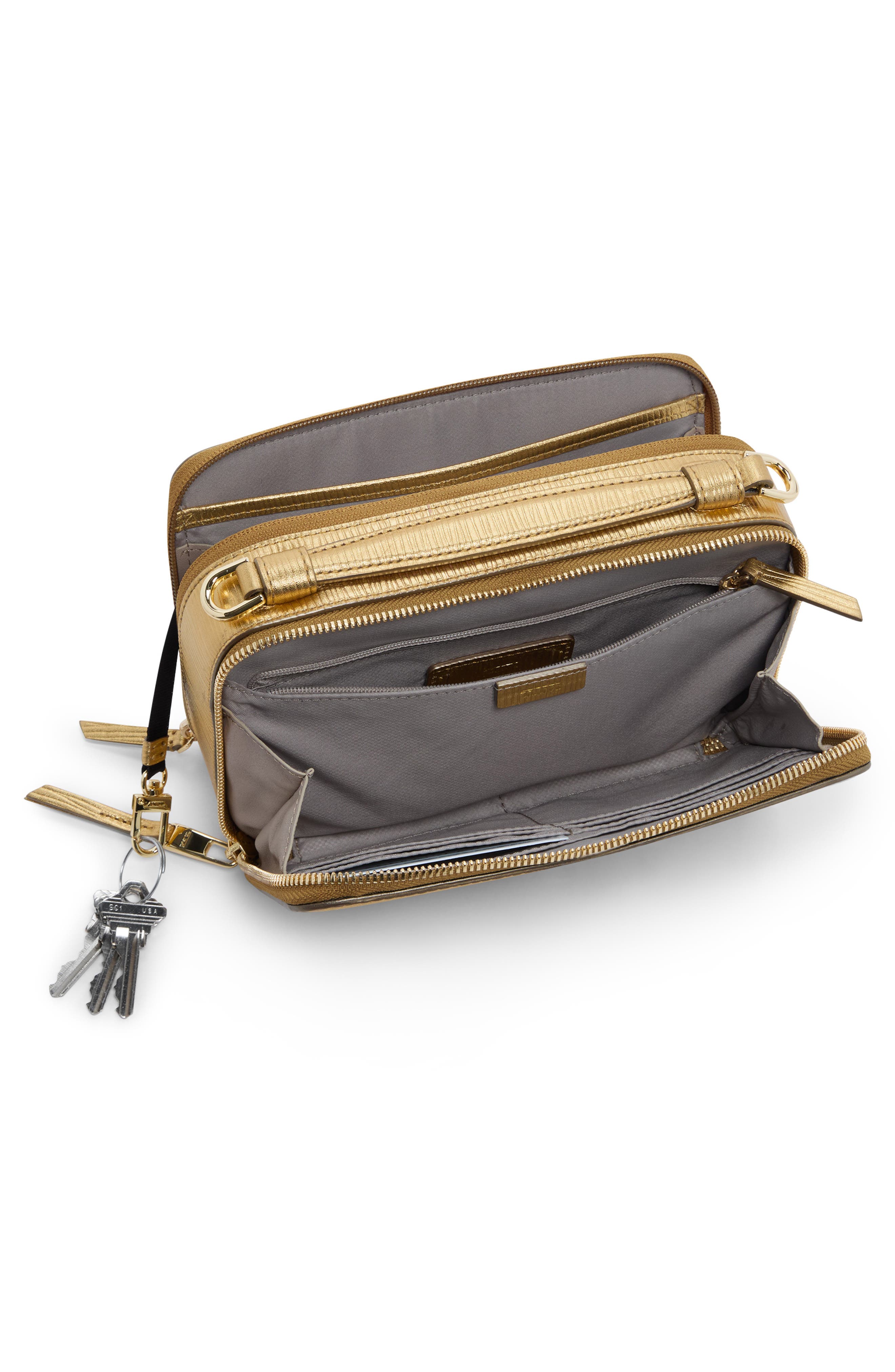 TUMI Myla Leather Crossbody Bag, Alternate, color, 