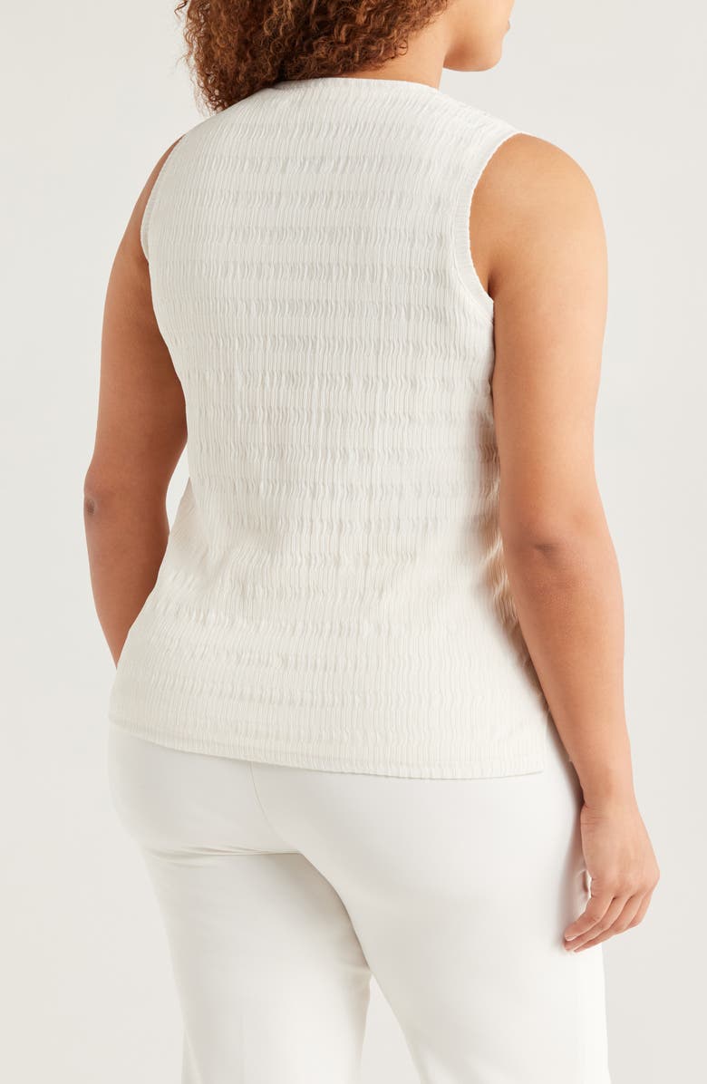 Anne Klein Pucker Wave Sweater Tank, Alternate, color,