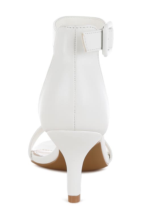 London Rag Ferduda Ankle Strap Sandal In White