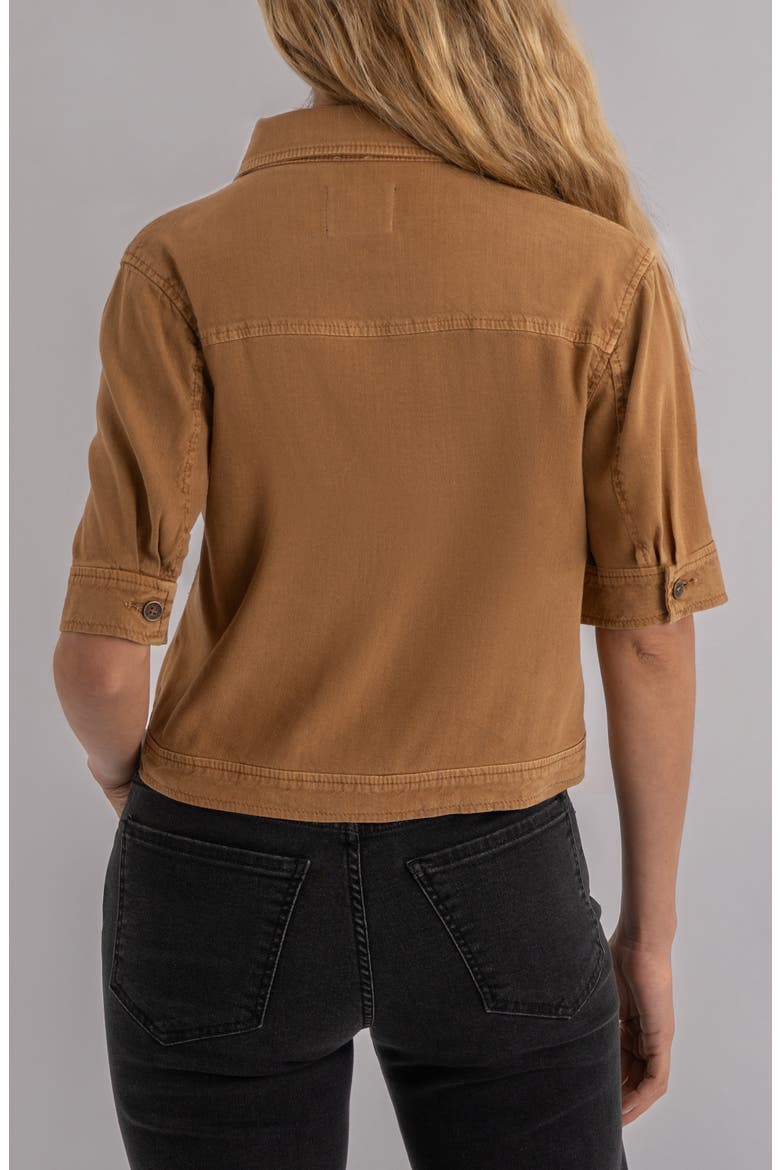 Finley Short Sleeve Linen Blend Jacket (Women) | Nordstrom