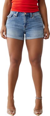 True Religion Jennie Cuff Denim Shorts