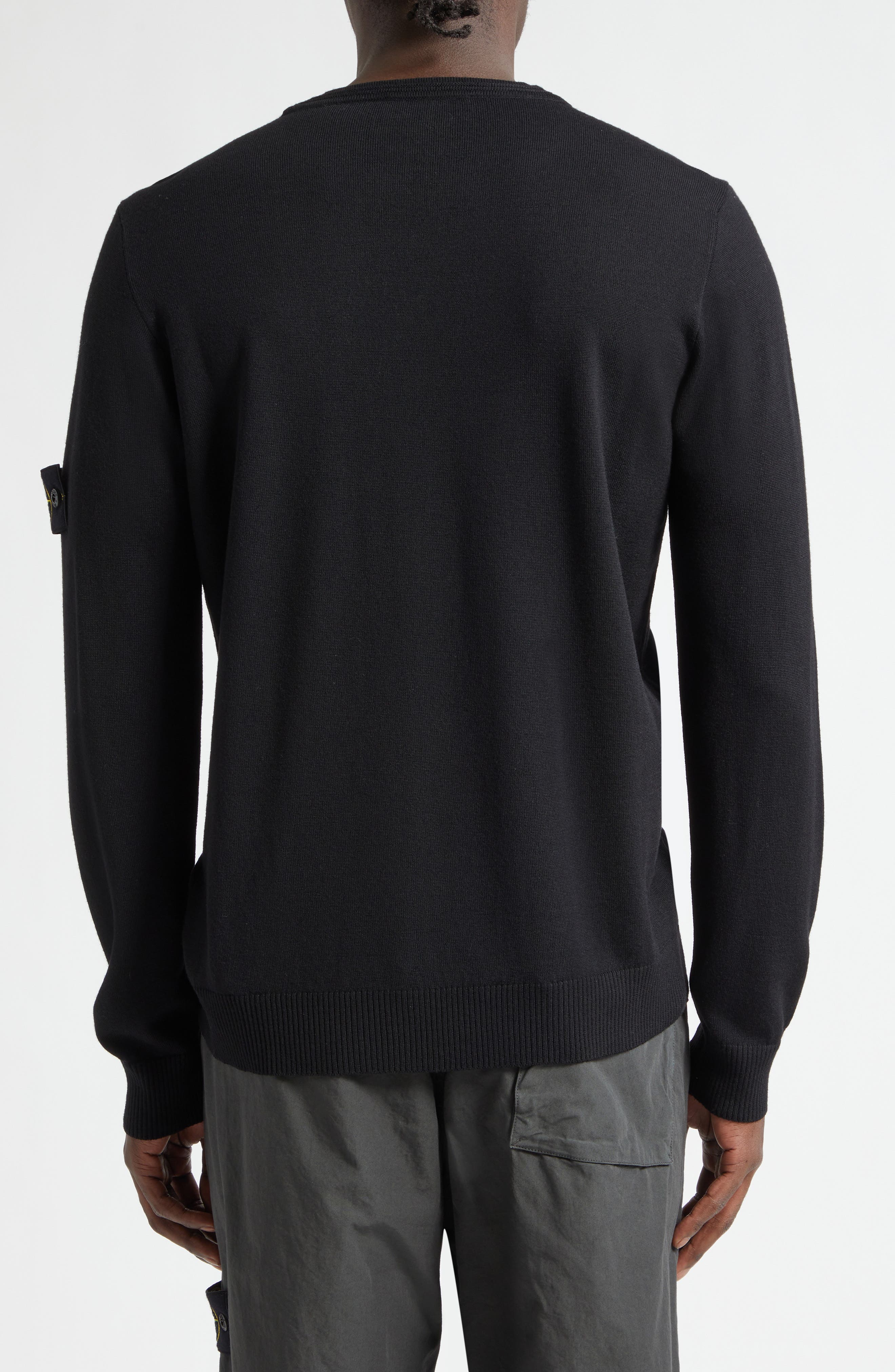 Compass Patch Virgin Wool Crewneck Sweater - image 2