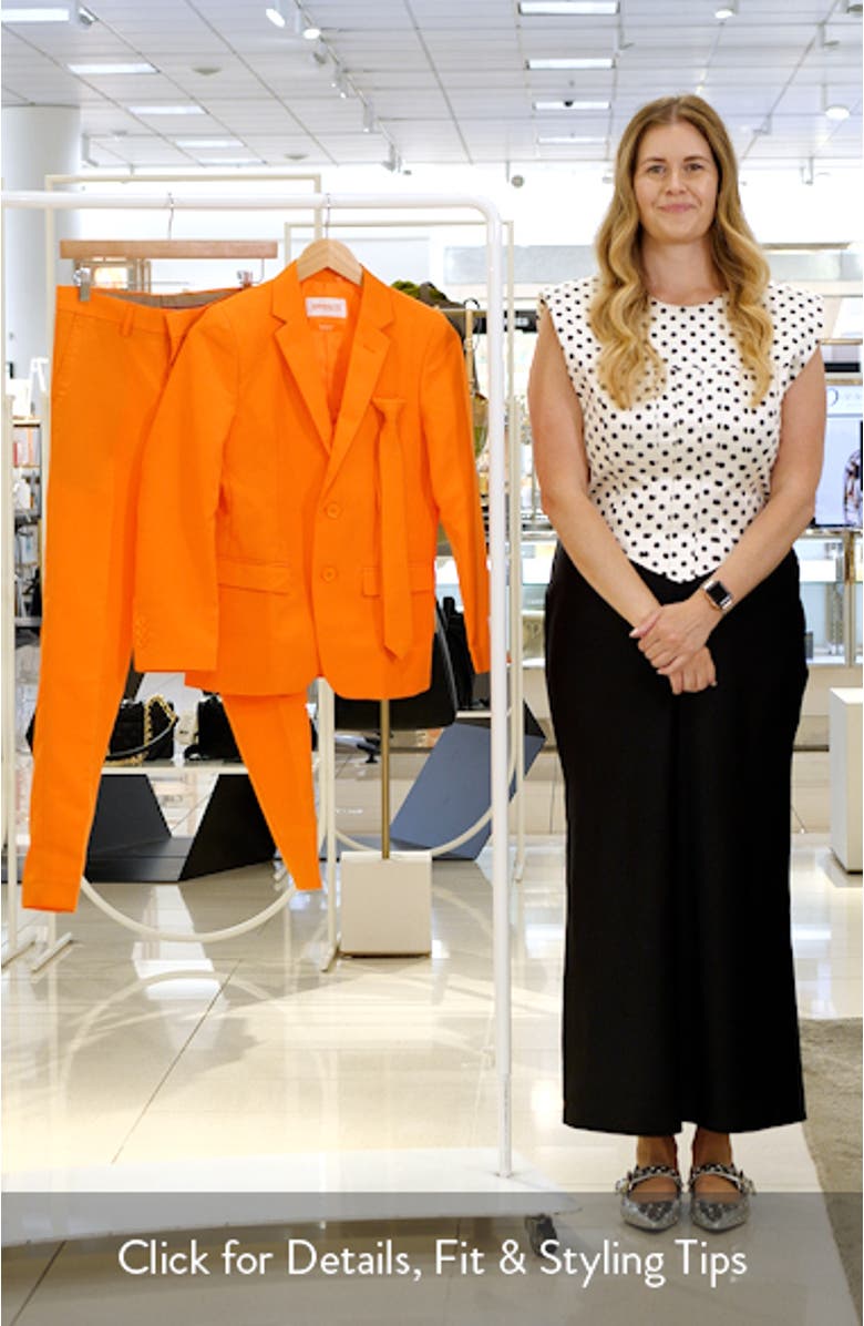 Kids' The Orange Two-Piece Suit with Tie, sales video thumbnail