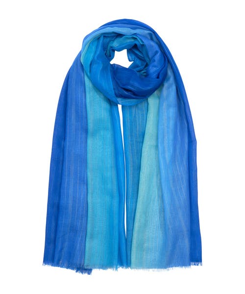 Echo Ombre Shimmer Wrap In Aqua