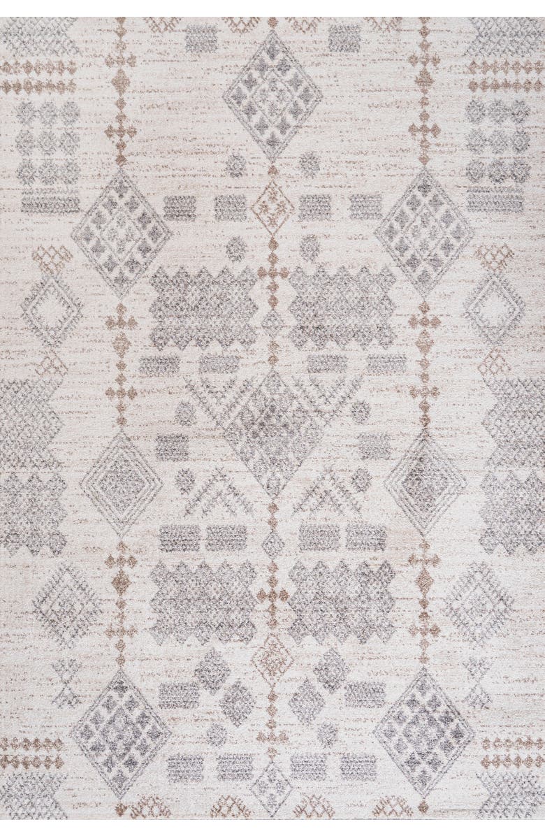 JONATHAN Y Bhalil Berber Diamond Geometric Area Rug, Main, color, Beige/Gray