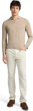 Onia Long Sleeve Extra Fine Merino Wool Polo