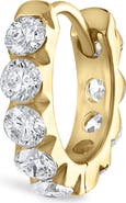 MARIA TASH Single Diamond Eternity Hoop Earring
